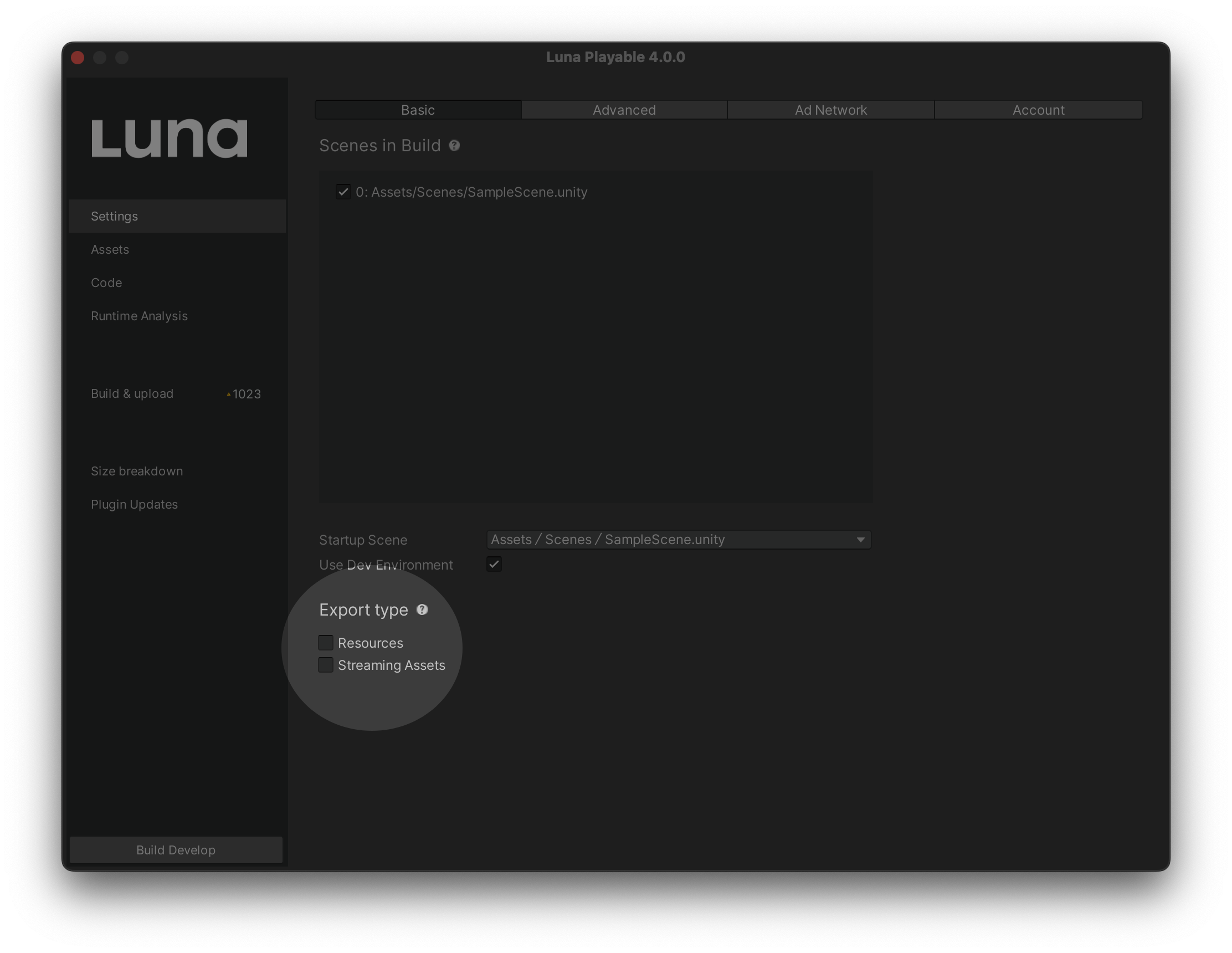 troubleshooting-luna-ui-export-type